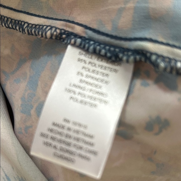 Nicole Miller Floral Racerback Built In Bra Silky Maxi Dress NWT size L - Picture 7 of 7